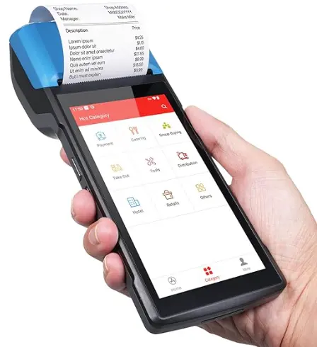 Impresora de Recibos, PoS Móvil, 4G PSA PoS Android 13. Compatible con Odoo V18